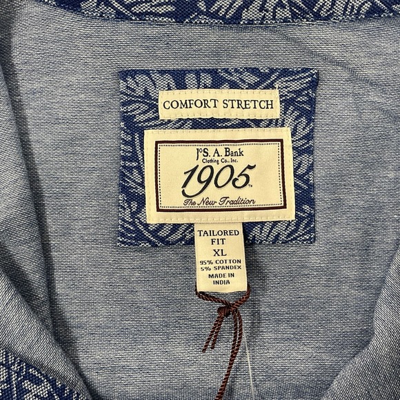 Jose A Banks 1905 Men’s Polo SZ XL Tailored to Fit Comfort Stretch - Picture 8 of 11